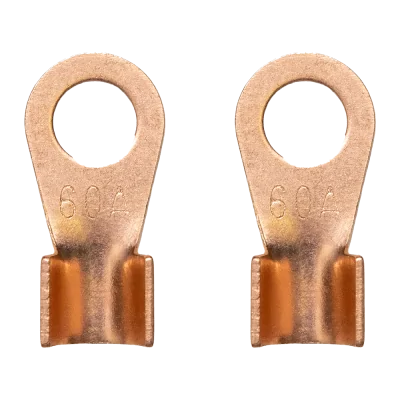 Cosses à anneau en cuivre 60 A, anneau de 9 mm pour M8