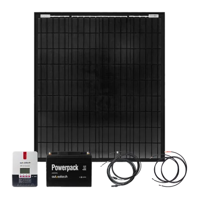 Solar Set 100W Camper – Lithium 55Ah + MPPT 20A | Kompakte Solaranlage
