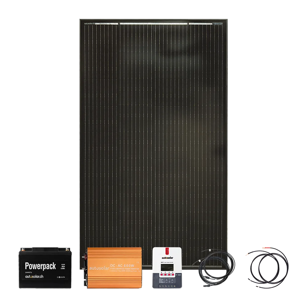 Solarset 160W mit Lithium Akku & 600W Wechselrichter kaufen