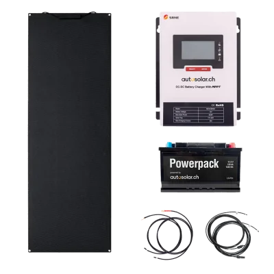 Solarset 160W Flex Pro Solarpanel + LiFePo4 + Laderegler inkl. Kabel