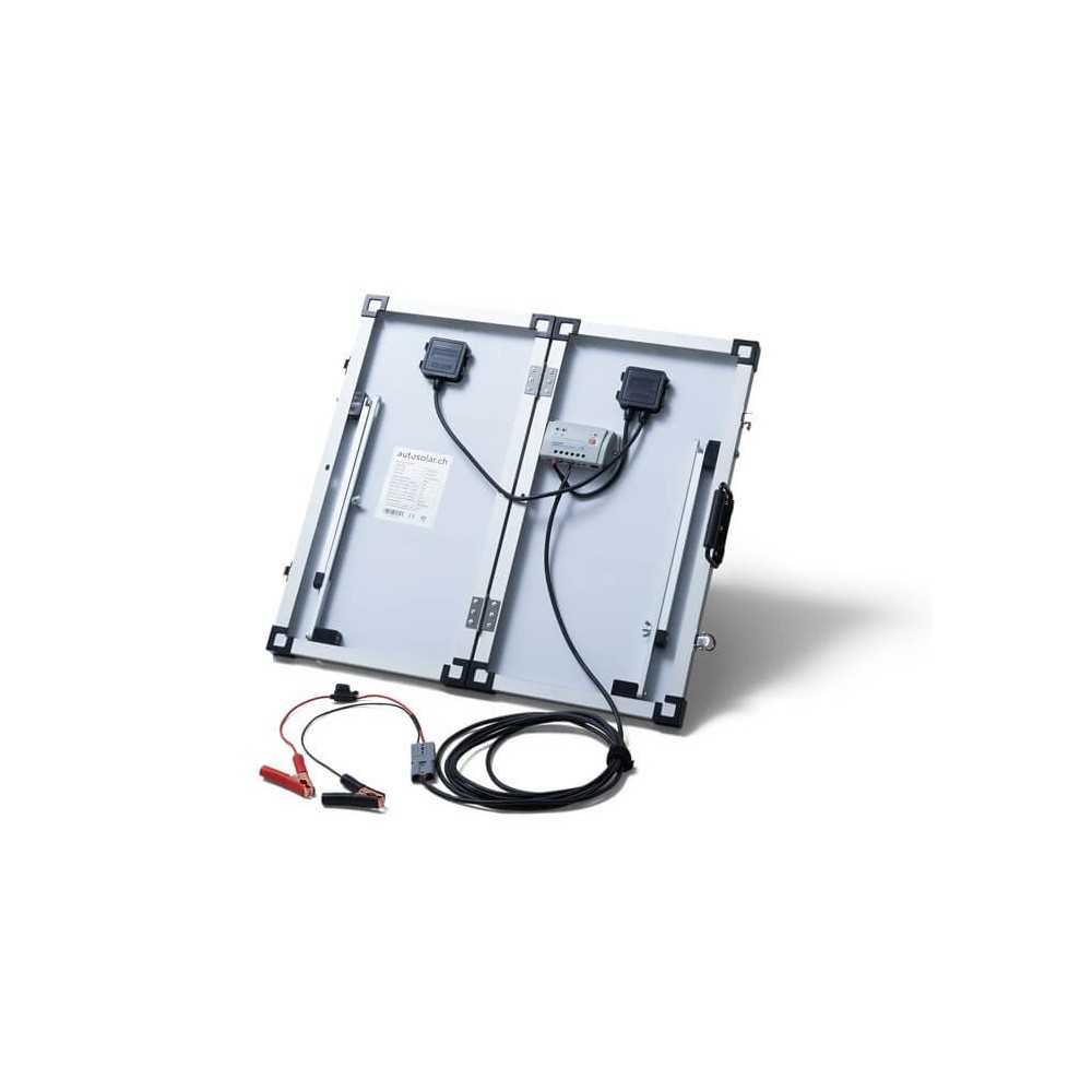 60W MONO solar suitcase with charge controller and cable