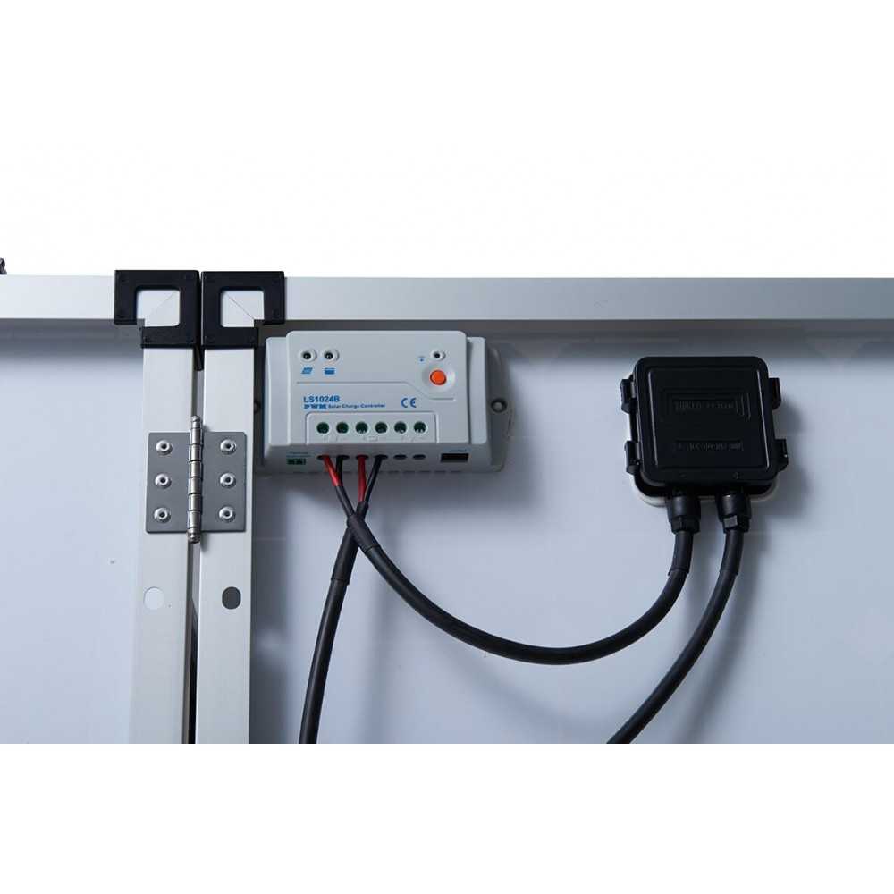 60W MONO solar suitcase with charge controller and cable