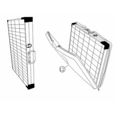 Valise solaire MONO 60W avec contrôleur de charge et câble
