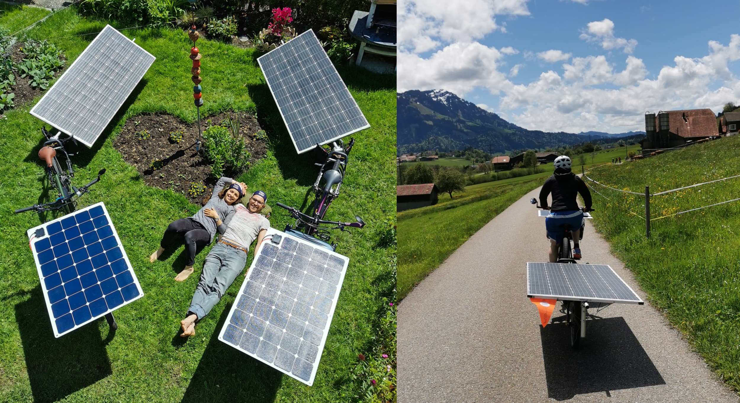 Le Sun Trip est la première course cycliste électrique au monde 100 % solaire. Le parcours 2021 couvrira plus de 10 000 kilomètres à travers l'Europe, traversant 33 pays. Les vélos solaires d'Alessandra et Pirmin permettent de parcourir des étapes quotidiennes de plus de 200 kilomètres, ce qui rend le parcours possible en moins de trois mois.